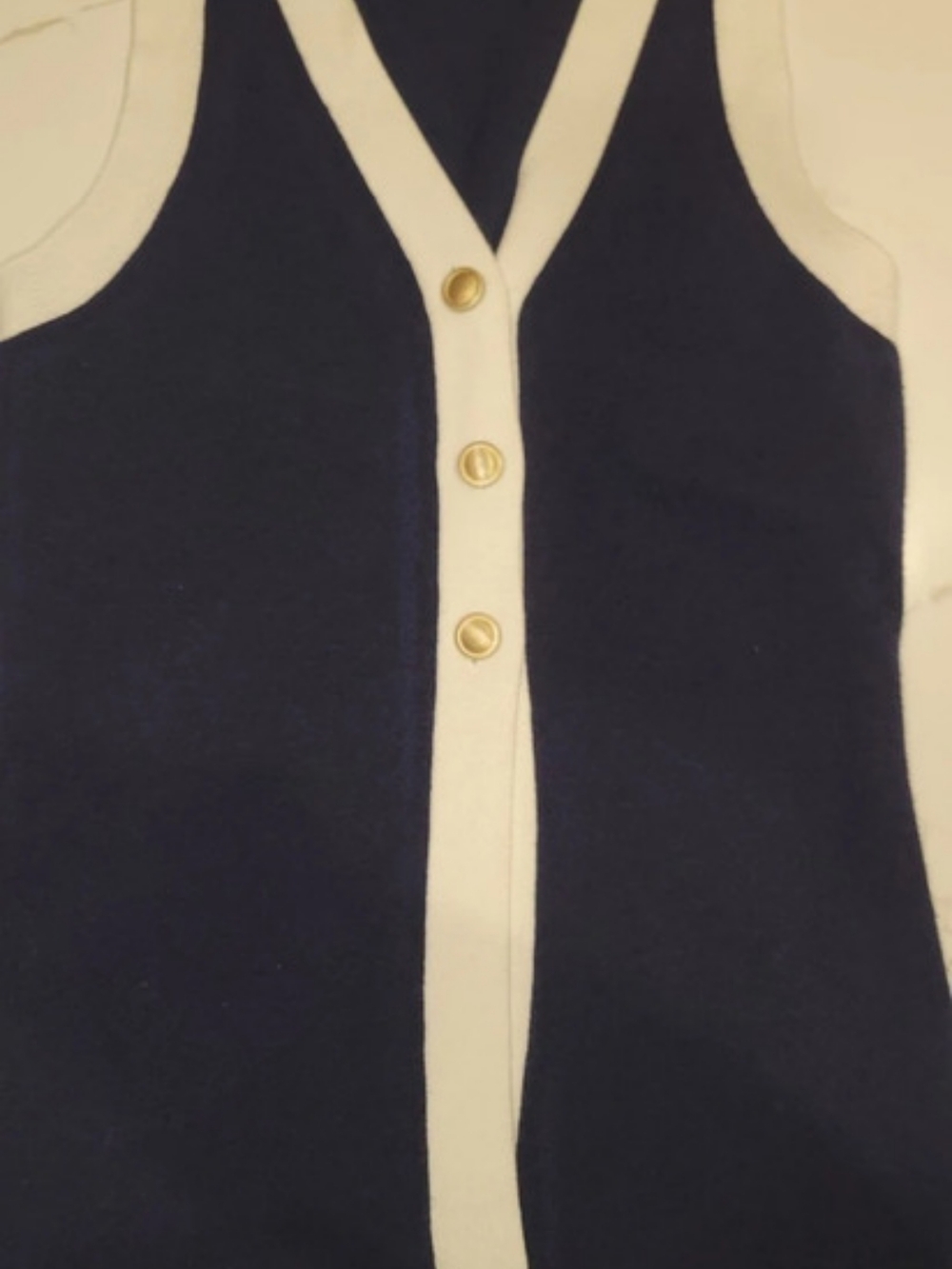 A New Day Colorblock Button Front Top Size XS